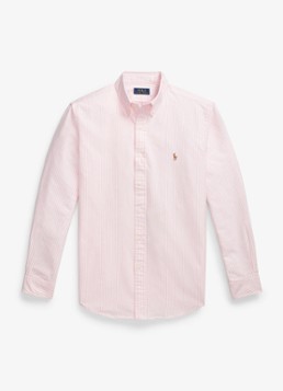 Ralph Lauren Heren Custom fit overhemd met streepprint in de kleur New Rose / Roze