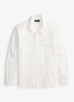 Ralph Lauren Heren Classic fit overshirt met borstzakken in de kleur White / Wit