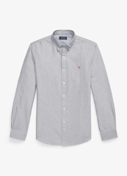 Ralph Lauren Heren Slim fit overhemd met button down kraag in de kleur Donkerblauw
