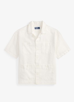 Ralph Lauren Heren Classic fit linnen-katoenen overhemd in de kleur White / Wit