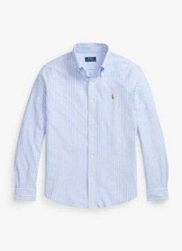 Ralph Lauren Heren Slim fit Oxford overhemd met streepprint in de kleur Blue/White / Blauw