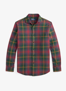 Ralph Lauren Heren Classic fit overhemd met ruitdessin in de kleur Green/Red Multi / Rood