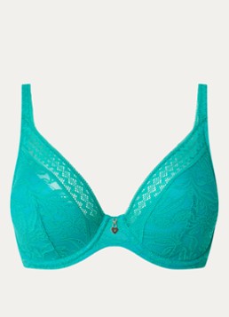 PrimaDonna Dames Palermo voorgevormde plunge bh met overlay van kant in de kleur Turquoise