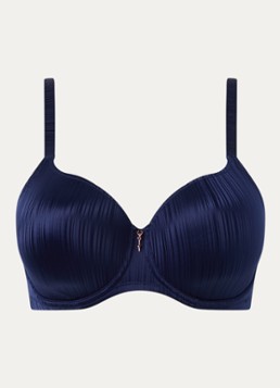 PrimaDonna Dames Knokke voorgevormde beugel bh met streepprint in de kleur Donkerblauw