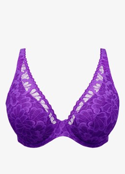 PrimaDonna Dames Mocuto voorgevormde beugel bh met overlay van kant in de kleur Paars