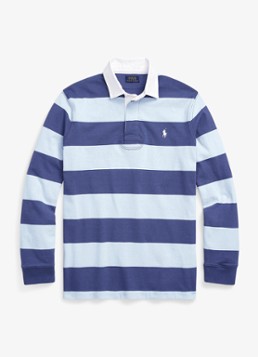 Ralph Lauren Heren Het iconische rugbyshirt in de kleur Light Navy/Office Blue / Blauw