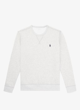 Ralph Lauren Heren Sweater met logoborduring in de kleur Lt Sport Heather / Grijs