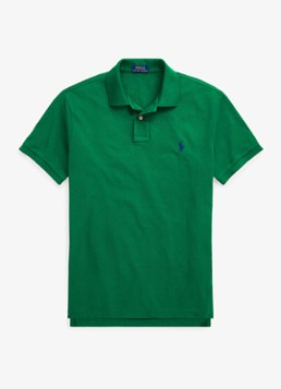 Ralph Lauren Heren Slim fit polo van piqué katoen in de kleur Canopy Olive / Groen