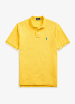 Ralph Lauren Heren Slim fit polo van piqué katoen in de kleur Yellowfin/C7370-3EBQ