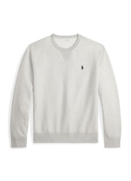 Ralph Lauren Heren Sweater met logoborduring in de kleur Lt Sport Heather / Grijs