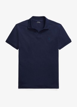 Ralph Lauren Heren Custom slim fit polo met logoborduring in de kleur Refined Navy/C7587-3NMC