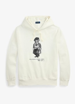 Ralph Lauren Heren Hoodie met logoprint in de kleur Deckwash White / Wit