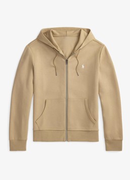 Ralph Lauren Heren Sweatvest met steekzakken en logoborduring in de kleur Surrey Tan / Beige