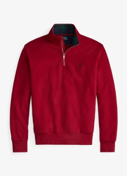 Ralph Lauren Heren Sweater van fleece met logoborduring in de kleur Holiday Red / Rood