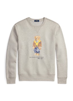 Ralph Lauren Heren Sweater met print in de kleur Loft Heather / Grijs