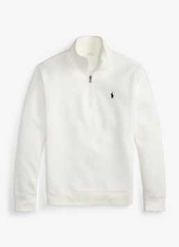 Ralph Lauren Heren Fijngebreide trui met logoborduring in de kleur Wit