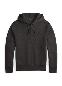 Ralph Lauren Heren Hoodie met logoborduring in de kleur Dark Charcoal / Donkergrijs