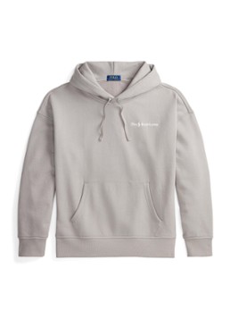 Ralph Lauren Heren Hoodie met logoborduring in de kleur Grey Dawn / Grijs