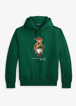 Ralph Lauren Heren Hoodie met logoprint in de kleur New Forest / Donkergroen