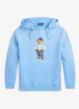 Ralph Lauren Heren Hoodie met logoprint in de kleur Chambray Blue / Lichtblauw