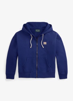 Ralph Lauren Heren Sweatvest met capuchon en steekzakken in de kleur Dark Cobalt-2X28