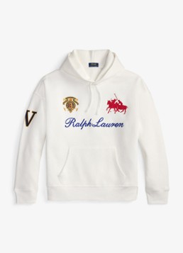 Ralph Lauren Heren Hoodie met logoborduring in de kleur White / Wit