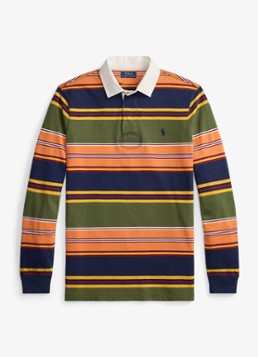 Ralph Lauren Heren Regular fit polo met streepprint in de kleur Supply Olive Multi-3FJR