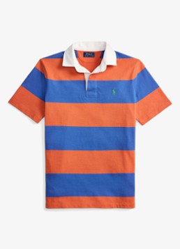 Ralph Lauren Heren Classic fit polo met streepprint in de kleur Solar Sky/Modern Royal-ZYGH