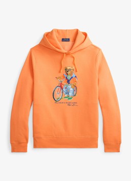 Ralph Lauren Heren Hoodie met logoprint in de kleur Poppy / Oranje