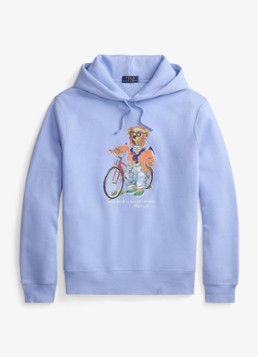 Ralph Lauren Heren Hoodie met logoprint in de kleur Austin Blue / Blauw
