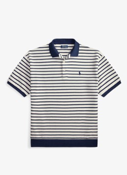 Ralph Lauren Heren Relaxed fit polo met streepprint in de kleur Nevis/Newport Navy / Donkerblauw