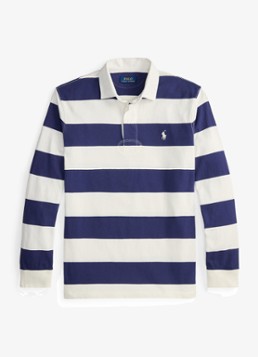 Ralph Lauren Heren Regular fit polo met logo en streepprint in de kleur Powder Blue