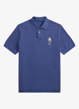 Ralph Lauren Heren Classic fit polo met logoborduring in de kleur Light Navy / Donkerblauw