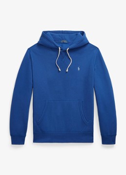 Ralph Lauren Heren Hoodie met kangoeroezak en logo in de kleur Cruise Navy / Blauw