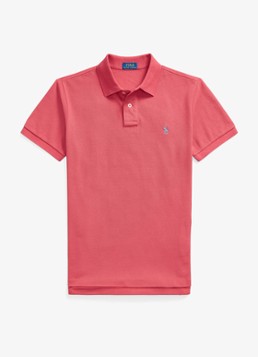 Ralph Lauren Heren Slim fit polo van piqué katoen in de kleur Nantucket Red / Rood