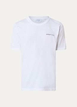 Off-White Heren Logo Quote T-shirt met logo in de kleur Wit, maat: XL