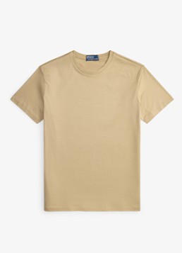 Ralph Lauren Heren T-shirt met ronde hals in de kleur Coastal Beige / Beige