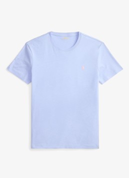 Ralph Lauren Heren T-shirt met logoborduring in de kleur Pebble Blue / Blauw