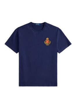Ralph Lauren Heren T-shirt met logoborduring in de kleur Donkerblauw