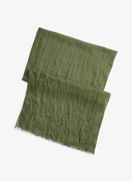 Ralph Lauren Heren Sjaal van linnen in de kleur Supply Olive / Olijfgroen