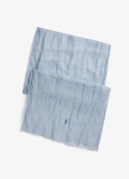 Ralph Lauren Heren Sjaal van linnen in de kleur Chambray / Blauw