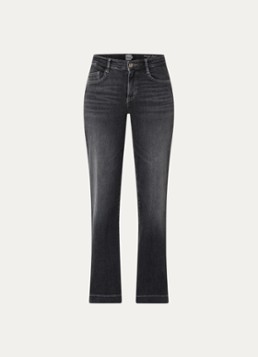 BRAX Dames Maine high waist flared jeans met steekzakken in de kleur Zwart