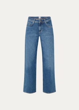 BRAX Dames Morgan high waist wide leg jeans met medium wassing in de kleur Indigo