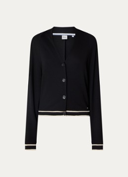BRAX Dames Vest met V-hals in de kleur Zwart