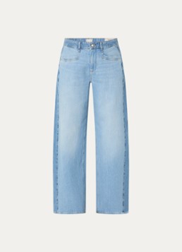 BRAX Dames Morgan high waist wide leg jeans met steekzakken in de kleur Lichtblauw