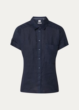 BRAX Dames Blouse met borstzak in de kleur Donkerblauw