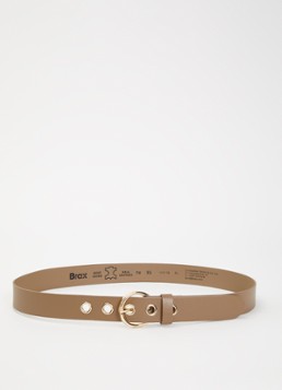 BRAX Dames Riem van leer in de kleur Donkerbeige