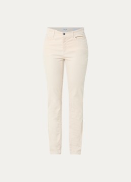 BRAX Dames Mary mid waist skinny fit chino van corduroy in de kleur Ivoor