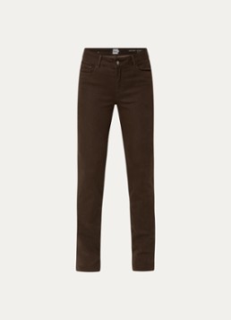 BRAX Dames Shakira high waist slim fit pantalon in de kleur Donkerbruin