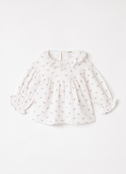 Lil 'Atelier Meisjes NBFSolina tuniek met borduring in de kleur Gebroken wit, maat: 56